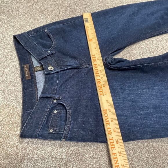 Christopher denim womens wide leg jean sz 4 low rise blue jeans soft denim Y2K - Picture 8 of 12